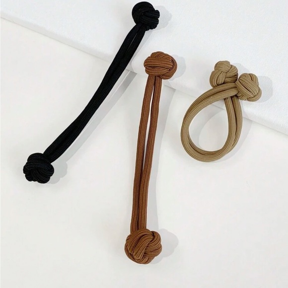 THREE PIECE HIGH ELASTICITY HAIR TIES - Picture 5 of 5
